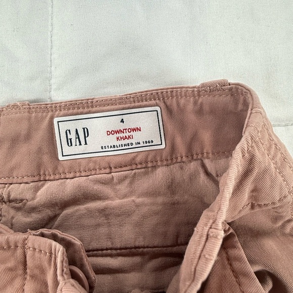 GAP Downtown Khaki Pants Fawn Beige Size 4 B42 - Picture 2 of 10